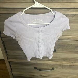 light purple aeropostale crop top